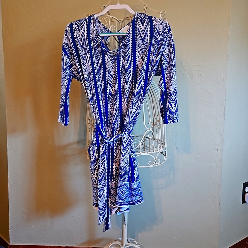 Beautiful Blue and White Romper